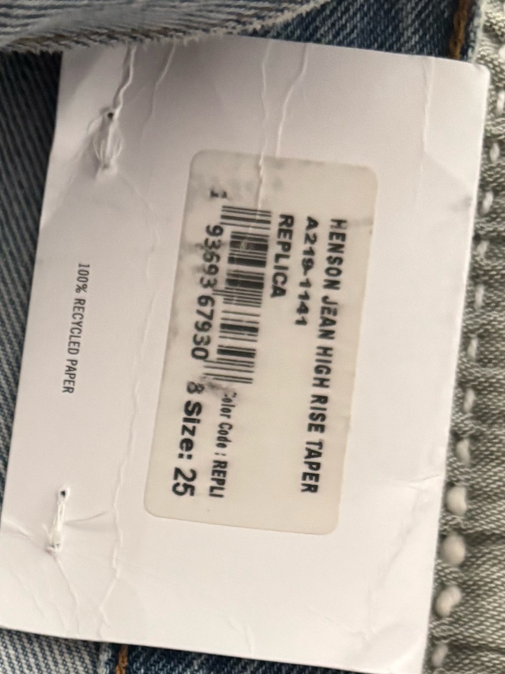 Agolde Henson Jeans NWT - Picture 6 of 6